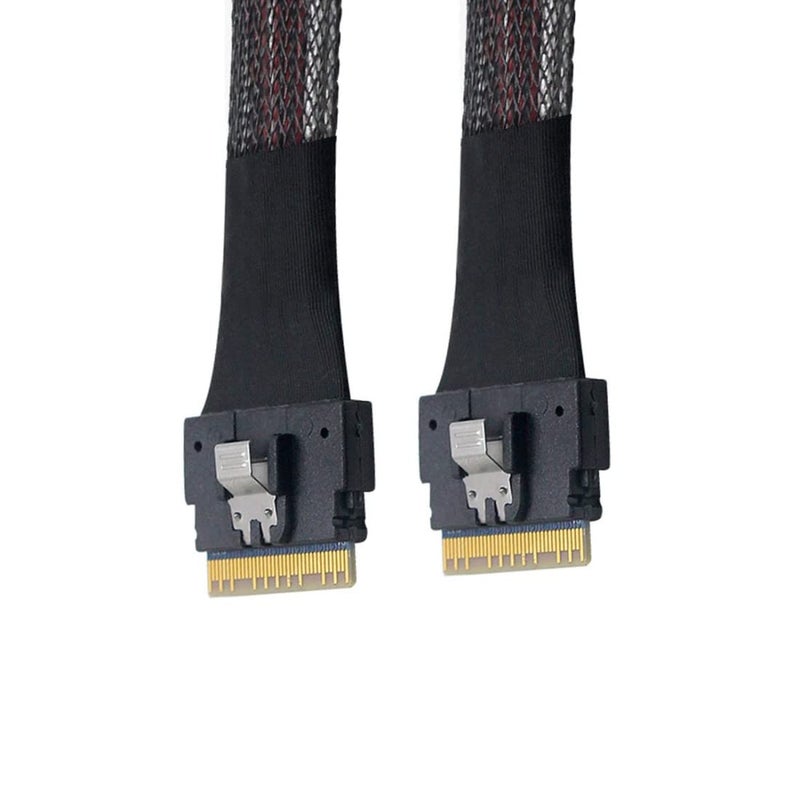 Chenyang CY SFF-8654 8i 74pin Host Male to SFF-8654 74Pin Male PCI-E Slimline SAS 4.0 Target Cable 50cm - Image 1